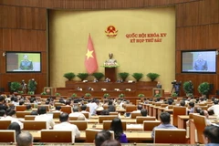 Đại tướng Tô Lâm, Bộ trưởng Bộ Công an phát biểu giải trình, làm rõ một số vấn đề đại biểu Quốc hội nêu. (Ảnh: Doãn Tấn/TTXVN)