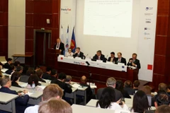 Phiên Khai mạc toàn thể của Hội thảo. (Ảnh: Quang Vinh/TTXVN)