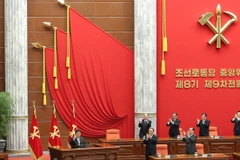 Các đại biểu dự Hội nghị lần thứ 9 Ban Chấp hành Trung ương Đảng Lao động Triều Tiên khóa VIII. (Ảnh: KCNA/TTXVN)