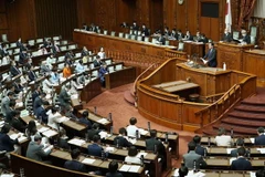 Quang cảnh phiên họp của Quốc hội Nhật Bản. (Ảnh: Kyodo/TTXVN)