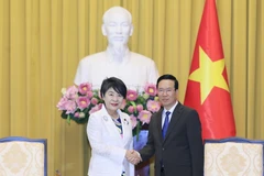 Chủ tịch nước Võ Văn Thưởng tiếp Bộ trưởng Ngoại giao Nhật Bản Kamikawa Yoko. (Ảnh: Thống Nhất/TTXVN)
