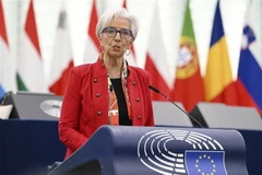 Chủ tịch Ngân hàng Trung ương châu Âu (ECB) Christine Lagarde. (Nguồn: AFP/TTXVN)