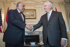 Ảnh tư liệu: Ngoại trưởng Mỹ Rex Tillerson (phải) và người đồng cấp Ai Cập Sameh Shoukry tại cuộc gặp ở Washington, DC, Mỹ ngày 27/2/2017. (Nguồn: AFP/TTXVN)