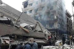 Khung cảnh đổ nát ở Đông Ghouta, Syria. (Nguồn: AP)