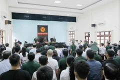 Quang cảnh phiên tòa. (Ảnh: Văn Điệp/TTXVN)