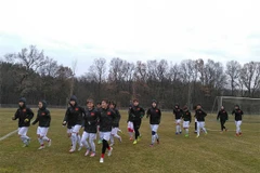 Đội tuyển bóng đá nữ Việt Nam trong đợt tập huấn tại Đức hồi tháng 3. (Nguồn: vff.org.vn)