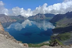 Núi Paekdu ở tỉnh Ryanggang của Triều Tiên. (Nguồn: Yonhap)