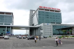 Toàn cảnh bệnh viện Đa khoa Sóc Trăng. (Ảnh: Trung Hiếu/TTXVN)