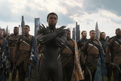 Một cảnh trong bộ phim siêu anh hùng Black Panther. (Nguồn: popsugar.com)