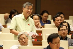 Đại biểu Quốc hội Thành phố Hà Nội Nguyễn Anh Trí phát biểu. (Ảnh: Phương Hoa/TTXVN)