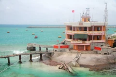 Đảo Đá Tây A, quần đảo Trường Sa, Khánh Hòa. (Ảnh: Đặng Tuấn/TTXVN)