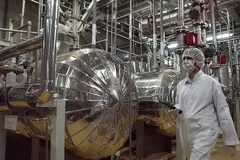 Ảnh tư liệu: Bên trong một cơ sở hạt nhân Iran. (Nguồn: AP)