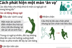 [Infographics] Những cách phát hiện một màn 'ăn vạ" trên sân cỏ