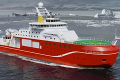 Tàu phá băng mới mang tên RRS Sir David Attenborough. (Nguồn: PA)