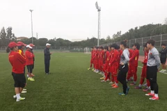 Đội tuyển bóng đá nữ Việt Nam trên sân tập ngày 3/4. (Nguồn: vff.org.vn)