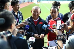 Cận cảnh buổi tập kín trước trận Olympic Việt Nam vs Olympic Hàn Quốc