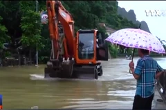 Khắc phục ngập úng ở khu vực đèo Bụt, Quốc lộ 18A thông tuyến trở lại