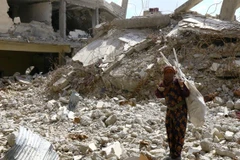 Khung cảnh đổ nát ở Raqqa, Syria, tháng 5/2018. Ảnh minh họa. (Nguồn: Reuters)