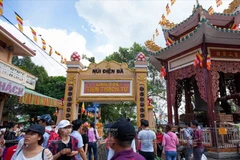 Chùa Linh Sơn Tiên Thạch thờ Bà Đen trên núi Bà Đen. (Ảnh: Nguyễn Luân/Báo ảnh Việt Nam) 