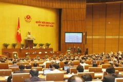 Quốc hội thông qua nghị quyết về quản lý, sử dụng vốn, tài sản Nhà nước tại doanh nghiệp và cổ phần hóa doanh nghiệp Nhà nước giai đoạn 2011-2016. (Ảnh: Phương Hoa/TTXVN)