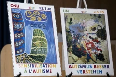 Tranh do trẻ tự kỷ vẽ. (Nguồn: unric.org)