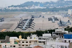 Căn cứ không quân Futenma ở Ginowan, Okinawa. (Nguồn: Kyodo/TTXVN)