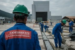Một công trình xây dựng của tập đoàn Brazil Odebrecht ở Rio de Janeiro. (Nguồn: AFP/TTXVN)