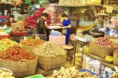 Chợ đầu mối Bình Điền, Thành phố Hồ Chí Minh. (Ảnh minh họa. Nguồn: TTXVN)