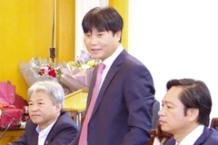 Ông Lưu Văn Tuyển, tân Phó Tổng Giám đốc Petrolimex đang phát biểu ý kiến. (Ảnh: petrolimex.com.vn)