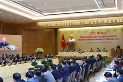 Hội nghị Chính phủ với địa phương ngày 28/12. (Ảnh: TTXVN)