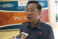 Đại biểu Lưu Bình Nhưỡng, đoàn Quốc hội Bến Tre. (Ảnh: PV/Vietnam+)