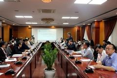 Lễ công bố vận hành cơ sở dữ liệu hóa chất quốc gia. (Ảnh: Đức Duy/Vietnam+)