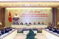 Hội nghị Chính phủ với địa phương ngày 28/12. (Ảnh: TTXVN)