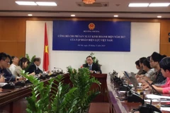 Họp báo công bố chi phí sản xuất kinh doanh điện của Tập đoàn Điện lực Việt Nam. (Ảnh: Đức Duy/Vietnam+)
