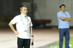 Huấn luyện viên Phạm Minh Đức chia tay câu lạc bộ Hồng Lĩnh Hà Tĩnh sau vòng 9 V-League 2021. (Ảnh: FBNV) 