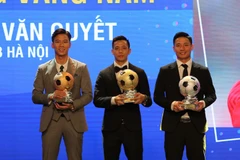 Văn Quyết đã đợi chờ nhiều năm để có lần đầu giành Quả bóng Vàng. (Ảnh: BTC) 