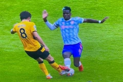 Manchester United vất vả hạ gục Wolves dù ra sân với đội hình mạnh nhất. (Ảnh: Getty Images)