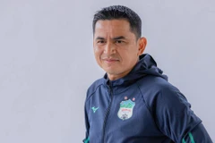 Huấn luyện viên Kiatisak hài lòng về chiến thắng của Hoàng Anh Gia Lai trước Bình Định. (Ảnh: FB CLB) 