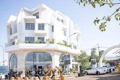 Lễ khánh thành nhà mẫu và mở bán dự án Thành phố Càphê. (Ảnh: Vietnam+)