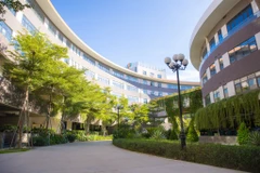 Khu phức hợp FPT Complex xây dựng trên tổng diện tích hơn 5,9 ha trong Khu đô thị Công nghệ FPT Đà Nẵng (phường Hòa Hải, quận Ngũ Hành Sơn, Đà Nẵng). (Ảnh: Minh Sơn/Vietnam+)