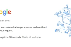 Nhiều người gặp lỗi 502 khi truy cập Google.com sáng nay. (Ảnh chụp màn hình)