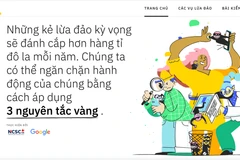 Giao diện trang web dauhieuluadao.com. (Ảnh chụp màn hình)