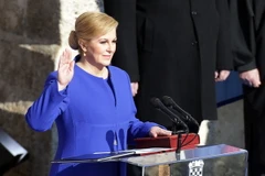 Nữ tổng thống đầu tiên của Croatia tuyên thệ nhậm chức