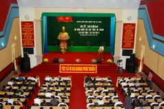 Toàn cảnh Lễ kỷ niệm 20 năm tái thành lập tỉnh Hà Giang. (Ảnh: Minh Tâm/Vietnam+)