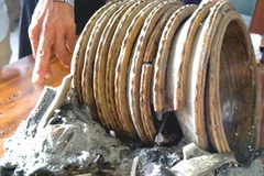 Hiện vật trong con tàu cổ bị đắm. (Nguồn: vnexpress.net)