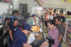 Cửa hàng G7-Ministop ngày khai trương. (Ảnh: Hà Huy Hiệp/Vietnam+)