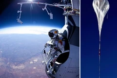 Felix Baumgartner đã phá vỡ kỷ lục rào cản âm thanh. (Nguồn: bbc.co.uk)