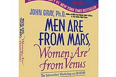 Tác phẩm nổi tiếng "Đàn ông sao Hỏa, đàn bà sao Kim" của tác giả Mỹ John Gray. (Nguồn: Internet)