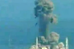 Nổ tại lò phản ứng số 3 ở nhà máy điện hạt nhân Fukushima 1. (Nguồn: AFP)