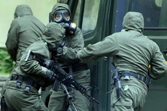 Cảnh sát chống khủng bố hóa học. (Nguồn: Internet)